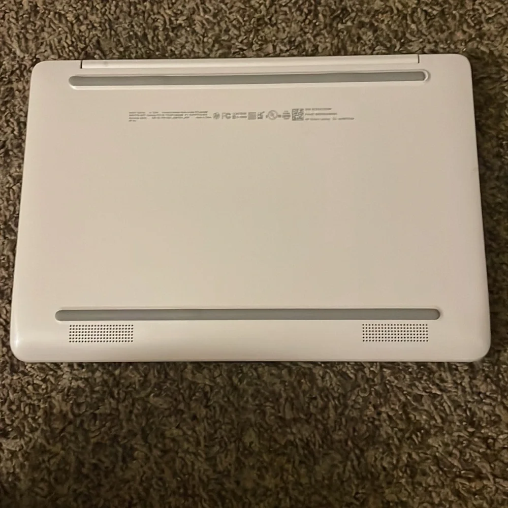 HP white stream laptop